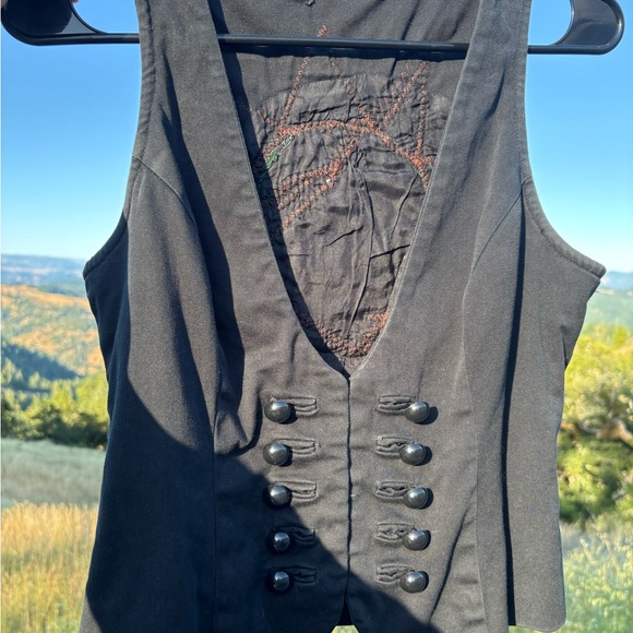Grateful Dead Black Corset Vest - Picture 2 of 2